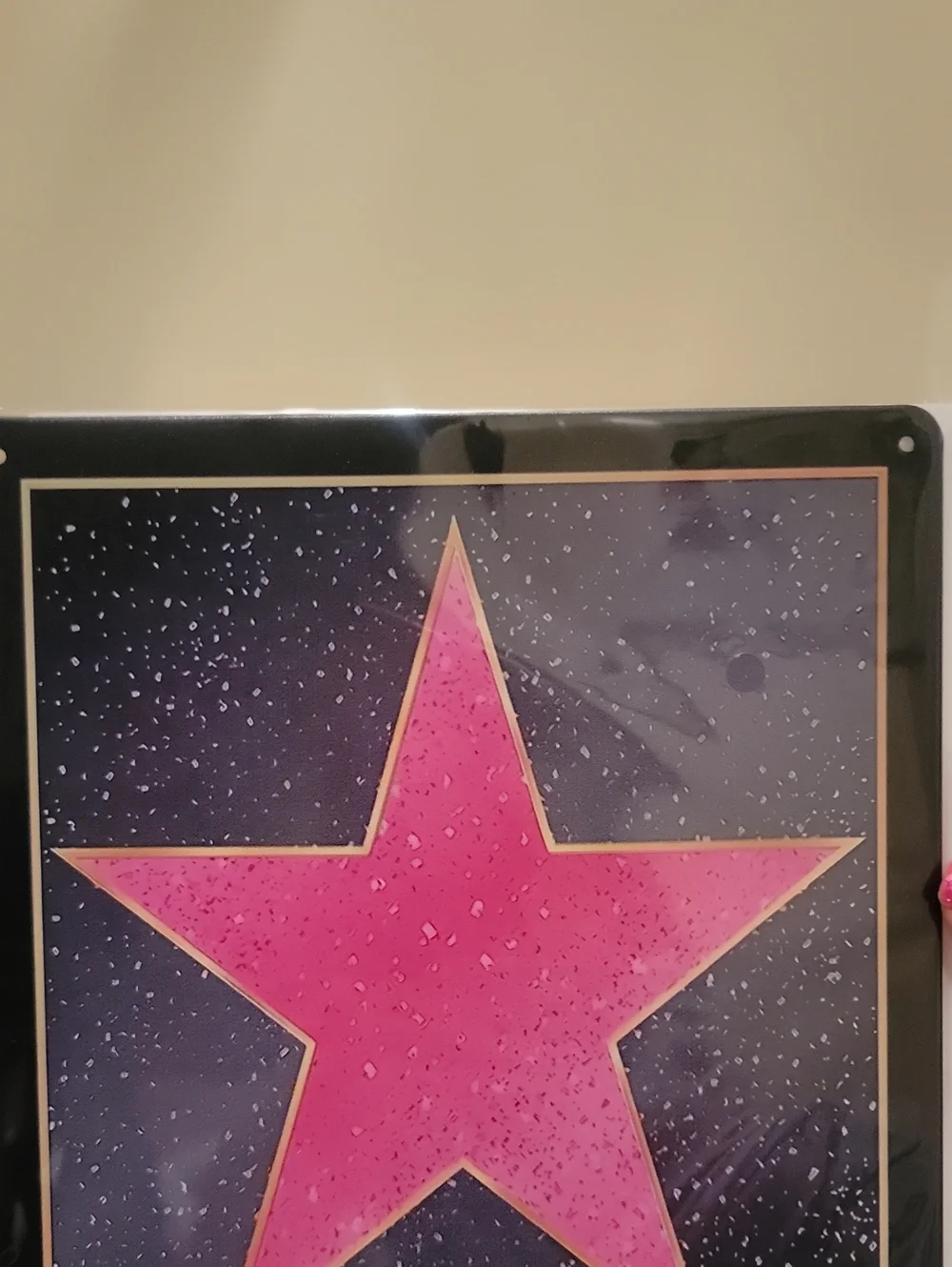 Dressing Room Metal Sign. Hot Pink, Gold, and Black. Brand New In Packaging.